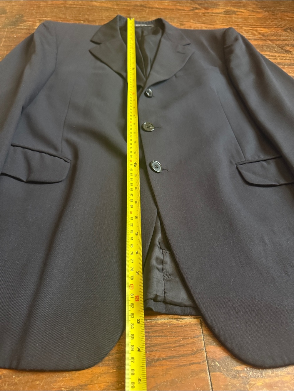 VTG Fendi Navy Blue Single-Breasted Blazer 3 Button Blazer 54R EU/44R US - Picture 11 of 15
